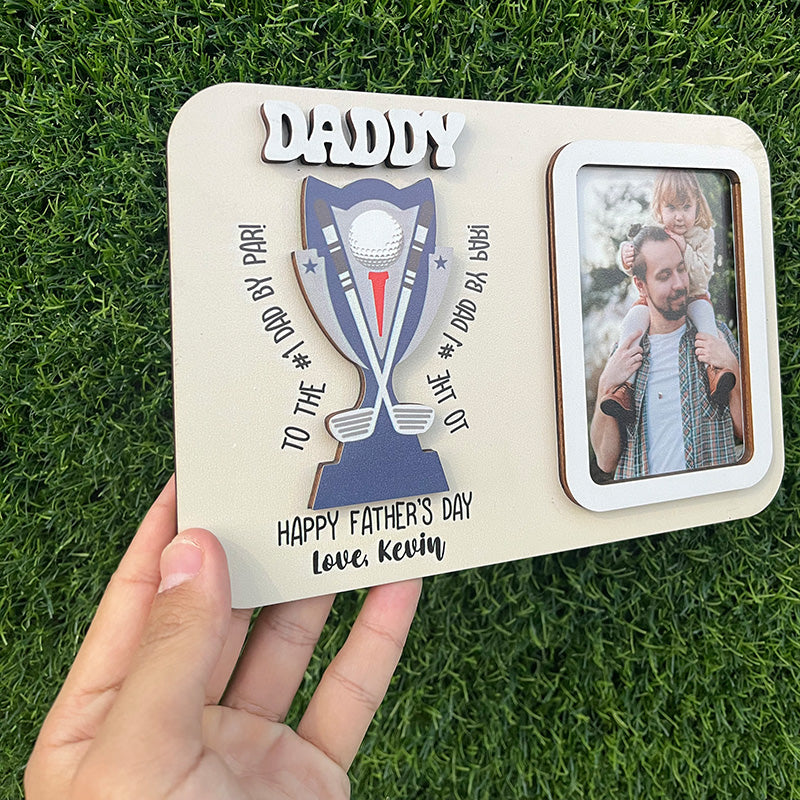 Father’s Day Photo Frame, Gift for Golfer, Father’s Day Picture Frame Gift