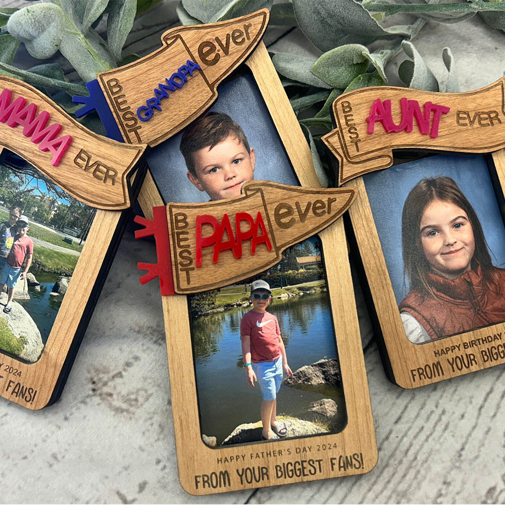 Dad/Grandpa/Papa Photo Car Visor Clip for Father's Day Drive Safe Gift