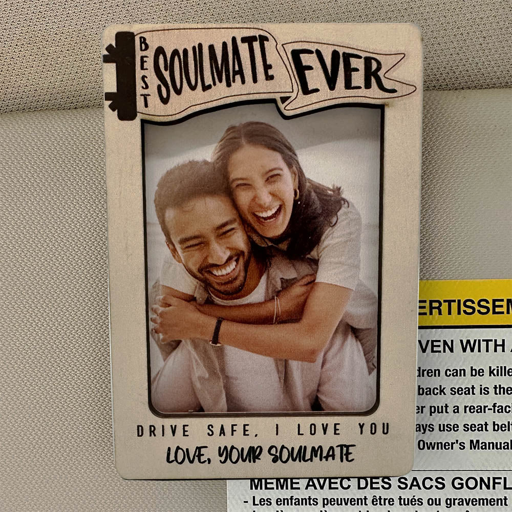 Car Visor Clip Photo Frame Fridge Photo Magnet To Soulmate Gift