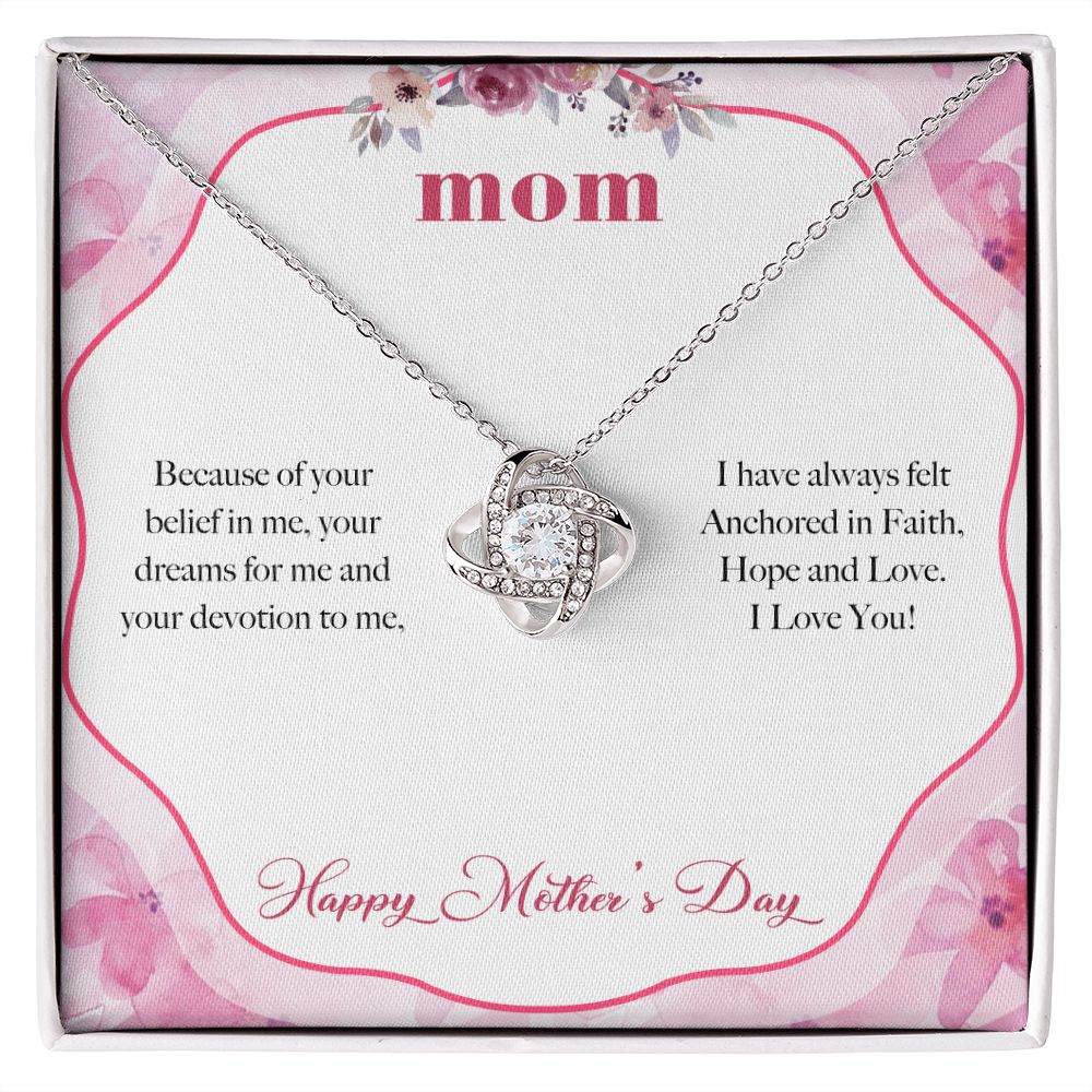 ANCHORED IN FAITH MOTHER'S DAY LOVE KNOT NECKLACE