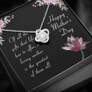 TO AN AMAZING MOTHER LOVE KNOT NECKLACE