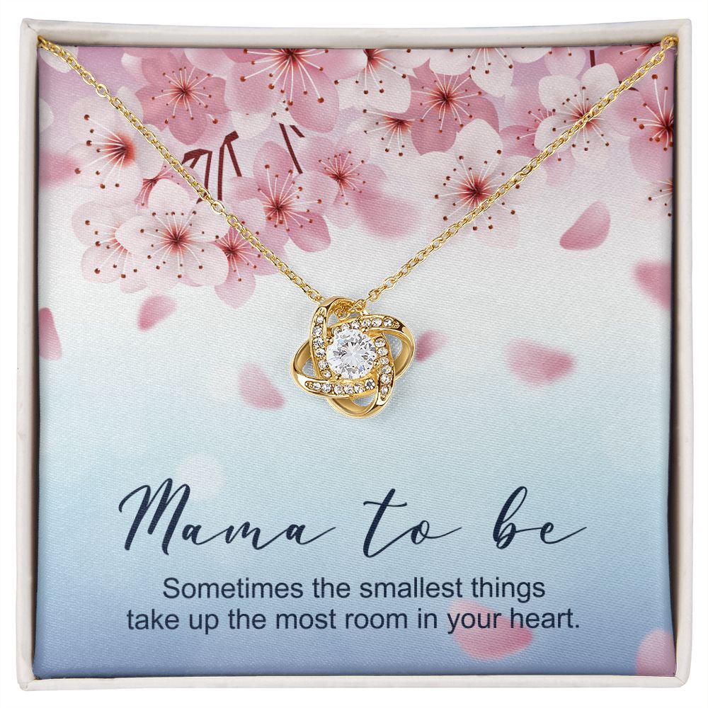 MAMA TO BE THE SMALLEST THINGS LOVE KNOT NECKLACE