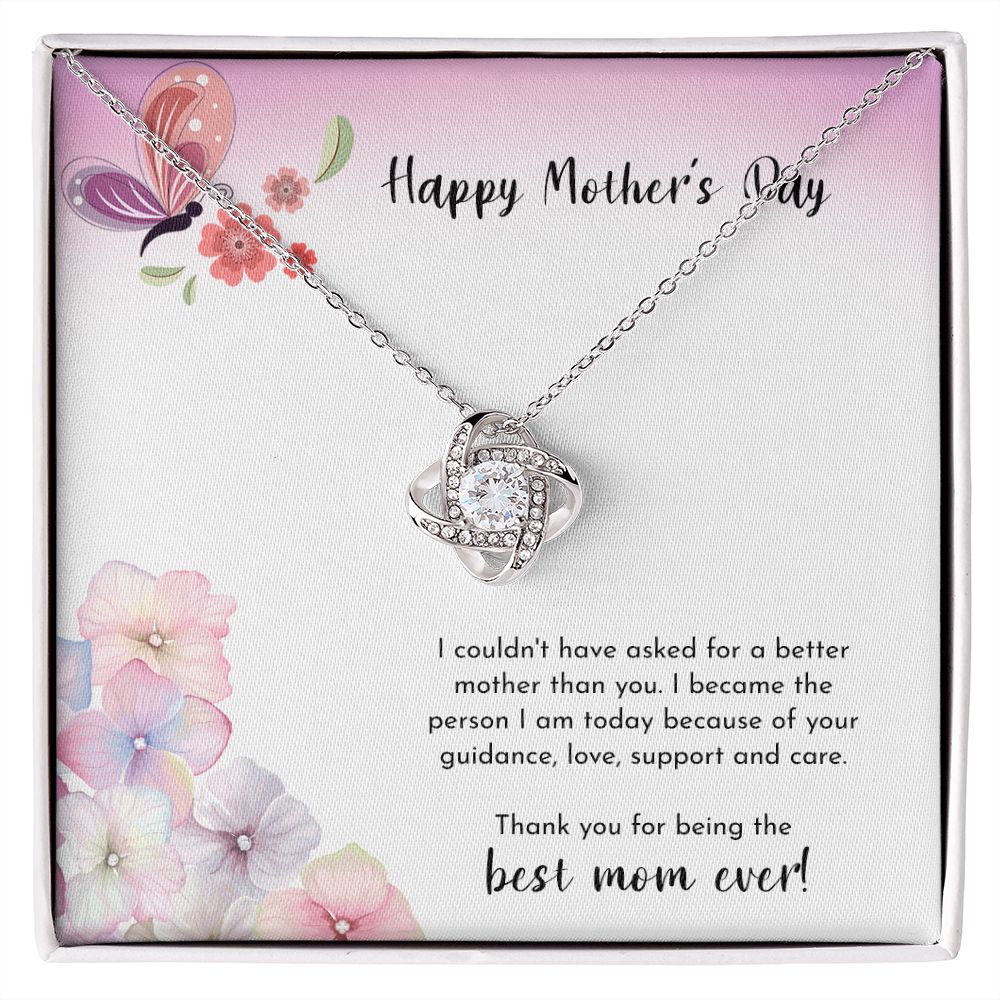 TO THE BEST MOM EVER LOVE KNOT NECKLACE