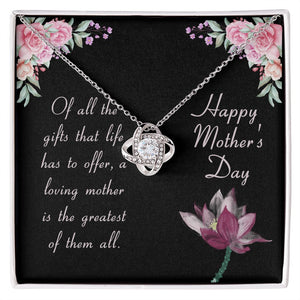 TO AN AMAZING MOTHER LOVE KNOT NECKLACE