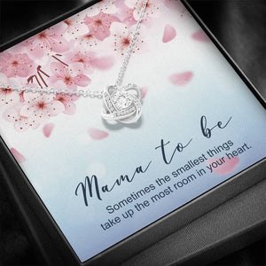 MAMA TO BE THE SMALLEST THINGS LOVE KNOT NECKLACE