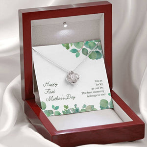 FIRST MOTHER'S DAY LOVE KNOT NECKLACE