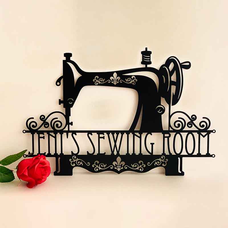 Personalized Sewing Room Metal Sign For Mother's Day Gift
