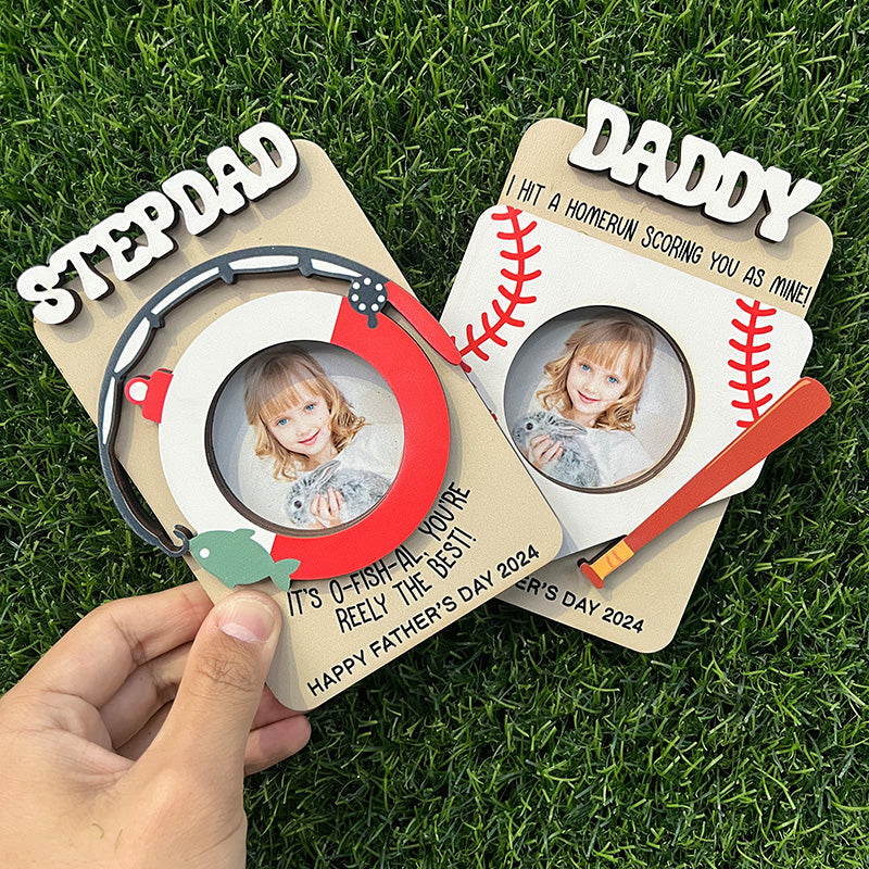 Father's Day Sport Photo Frame, Father's Day Gift, Gift For Grandpa, Gift For Dad,