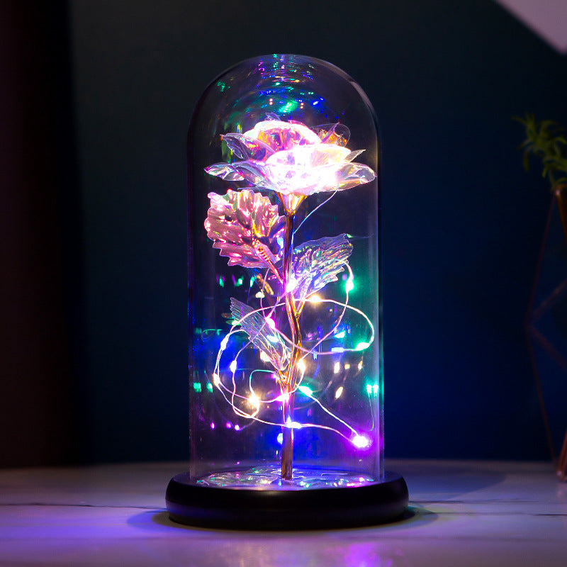 Forever Roses Eternal Flowers Red Rose in Glass Dome, Glass Rose Gifts for her, Mothers Day Birthday