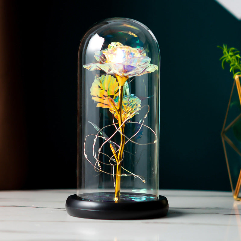 Forever Roses Eternal Flowers Red Rose in Glass Dome, Glass Rose Gifts for her, Mothers Day Birthday